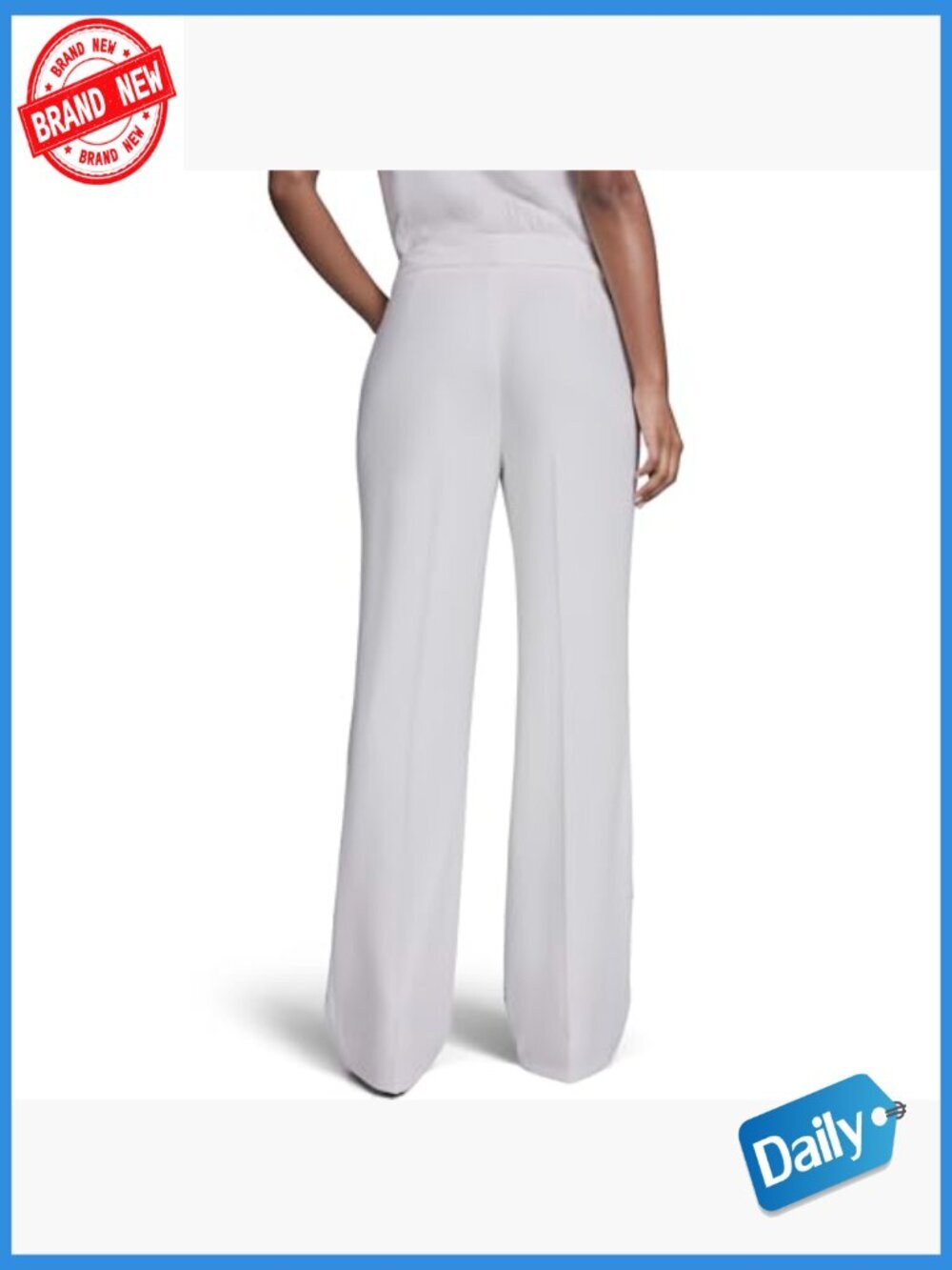 Mid Rise Trouser Flowy Jogger Drawstring Zipper - Picture 4 of 6
